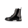 Bottine noire en cuir